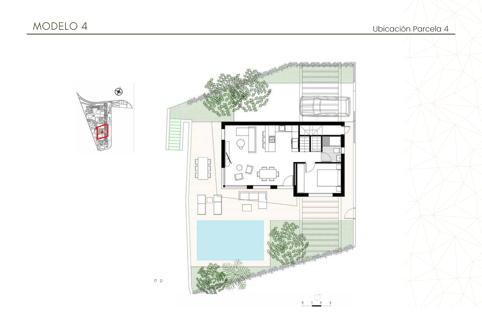 Расположение Виллы 4 — участок 262 м² в комплексе Alonis Villas